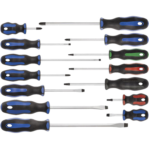 JTSD-14S Ergonomic Screwdriver Set, 14 Pcs. OSI Industrial Sales