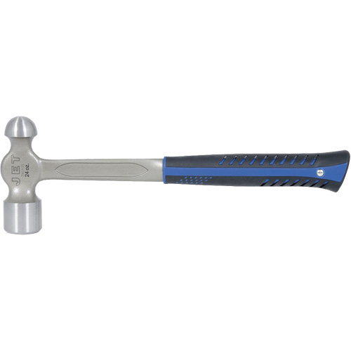 JSBP-24 Super Heavy-Duty All-Steel Ball Pein Hammer, 24 oz. Head Weight, Polished Face, Solid Steel Handle OSI Industrial Sales