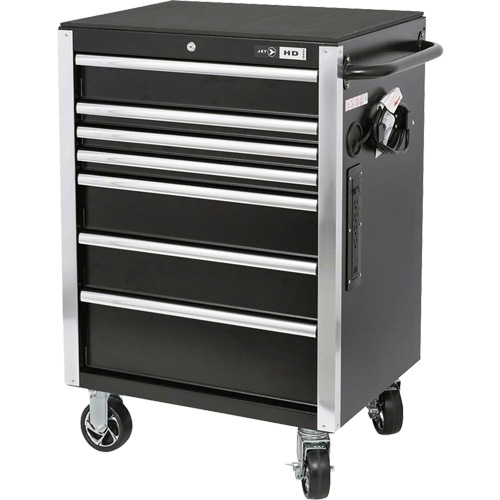 HDRC2807 HD Series Roller Cabinet, 7 Drawers, 27-4/5" W x 21-27/50" D x 40-31/100" H, Black OSI Industrial Sales