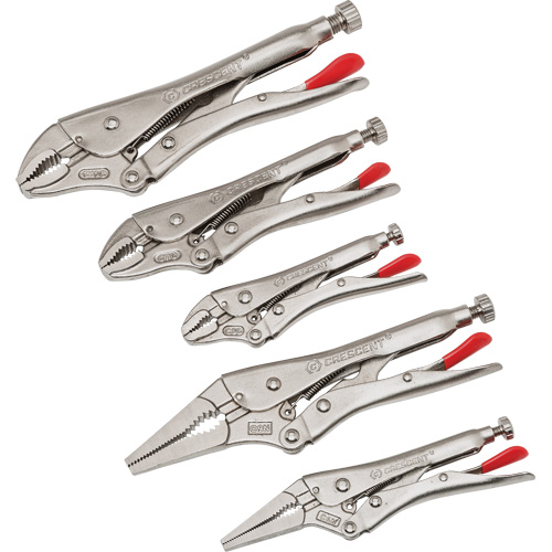 Jeu de pinces verrouillables courb&eacute;es & &agrave; bec long 5 mcx, 14-1/2" lo OSI Industrial Sales