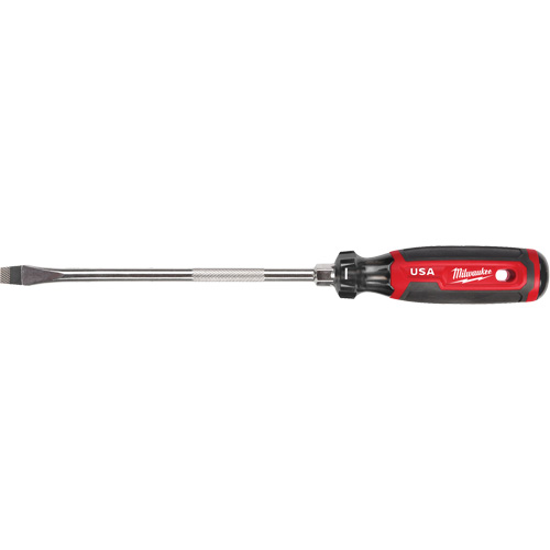 Tournevis &agrave; fente, Tige de 3/8", Ronde, 330 mm lo, Prise en Coussin&eacute;e OSI Industrial Sales