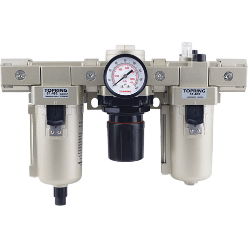 Filter, Regulator, Lubricator with Metal Bowl, 1/2" NPT, 150 PSI OSI Industrial Sales