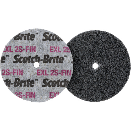 Scotch-Brite EXL Unitized Wheel, 3" x 1/2", 1/4" Arbor OSI Industrial Sales