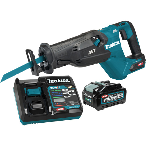 Scie alternative sans fil avec moteur sans balai XGT, 40 V, Lithium-ion Bloc-pile, 0-3000 coups/min OSI Industrial Sales