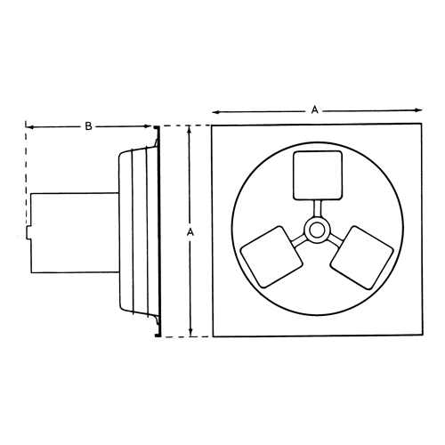 Exhaust Fan 12" 1SP Panel Series OSI Industrial Sales