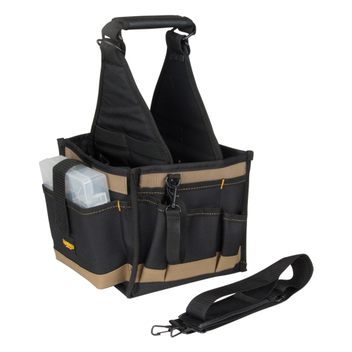 Tool Pouches, Canvas, 25 Pockets, Black OSI Industrial Sales