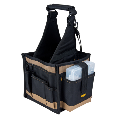 Tool Pouches, Canvas, 25 Pockets, Black OSI Industrial Sales