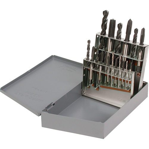 Jeu de forets & tarauds Blue Wizard, 18 morceaux OSI Industrial Sales