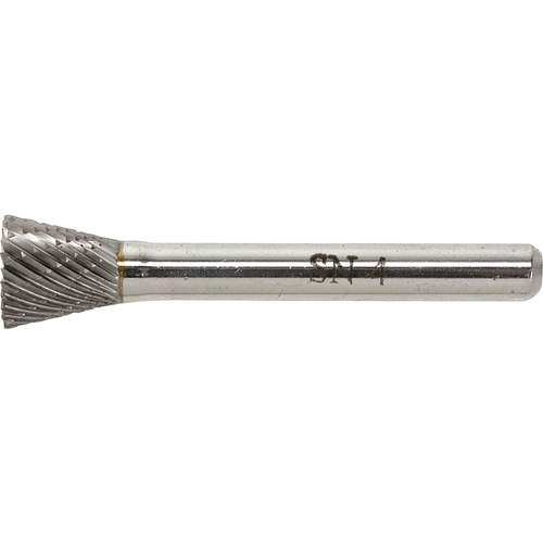 Fraise au carbure dur, SN-1, 1/4" dia., 1/4" Tige, 5/16" Prof. de la coupe OSI Industrial Sales