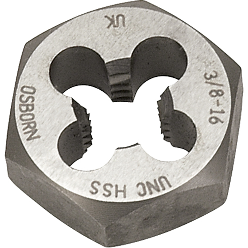 &eacute;crou-fili&egrave;re hexagonal, dia. 7/10", Filet de 1/4"-28, Acier rapide OSI Industrial Sales