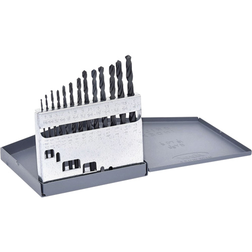 Jeu de forets courts Hyper, 13 morceaux, Acier rapide OSI Industrial Sales