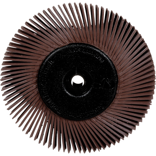 Brosses radiales bristle pour meuleuses d'&eacute;tabli, Grain 36X, 6" dia. OSI Industrial Sales