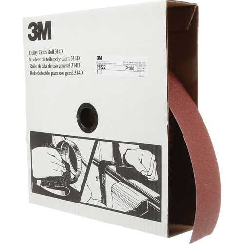 Utility Sanding Roll 314D, 2" W x 150' L, 100J Grit OSI Industrial Sales