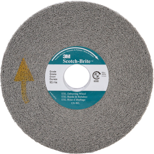 Scotch-Brite EXL Deburring Wheel, 6" x 1", 1" Arbor OSI Industrial Sales