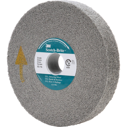 Scotch-Brite EXL Deburring Wheel, 6" x 1", 1" Arbor OSI Industrial Sales