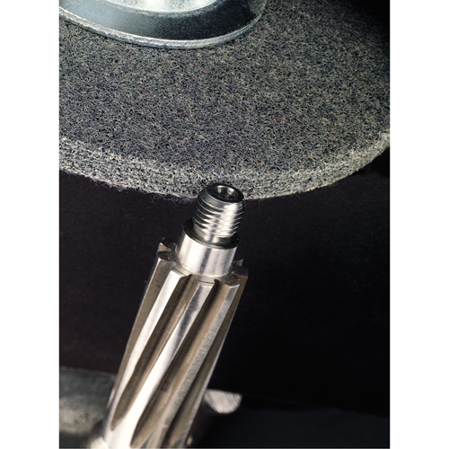 Scotch-Brite EXL Unitized Deburring Wheels, 1" x 1", 3/16" Arbor, 2A Grit, Aluminum Oxide OSI Industrial Sales