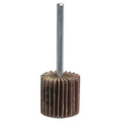 Grind-O-Flex Mini Mounted Flap Wheel, Aluminum Oxide, 120 Grit, 2" x 1-1/2" x 1/4" OSI Industrial Sales