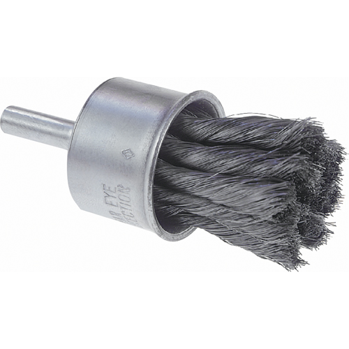 Brosses mont&eacute;es &agrave; fils nou&eacute;s, 1" dia., dia. Des fils 0,006", Tige 1/4" OSI Industrial Sales