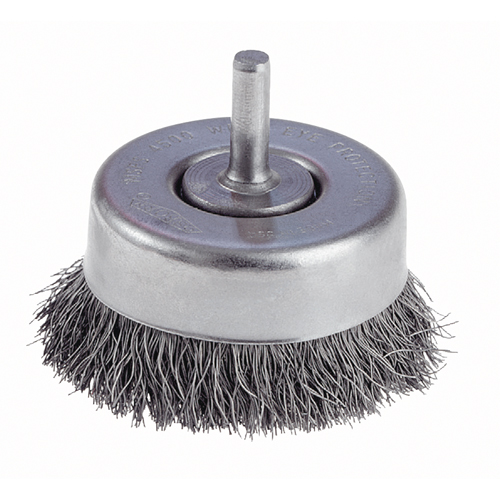 Brosses-boisseau &agrave; fils cr&ecirc;p&eacute;s avec tige 1/4" - travaux l&eacute;gers OSI Industrial Sales