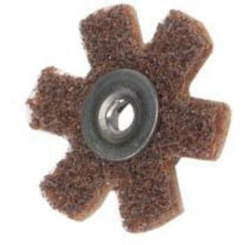 Disque abrasif en forme d'&eacute;toile pour pr&eacute;paration de surface Abrasotex , 1-1/2" dia., Grain Cors&eacute;, Oxyde d'aluminium OSI Industrial Sales