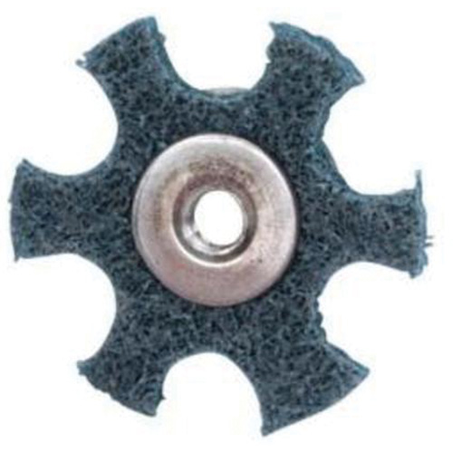 Disque abrasif en forme d'&eacute;toile pour pr&eacute;paration de surface Abrasotex , 3" dia., Grain Tr&egrave;s fin, Oxyde d'aluminium OSI Industrial Sales
