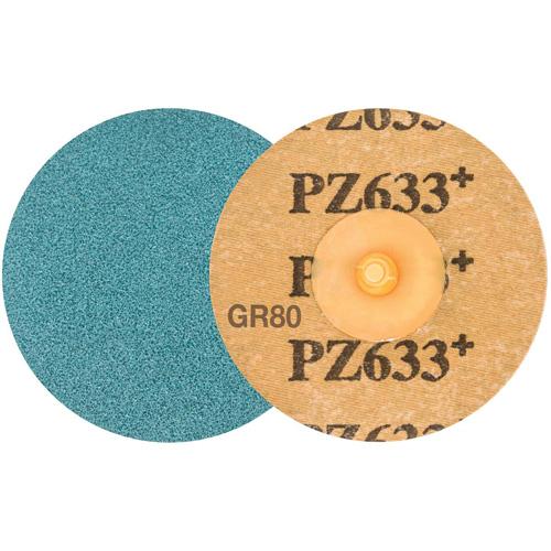 TWIST TOPCUT Sanding Disc, 3" Dia., 80 Grit, Zirconium OSI Industrial Sales