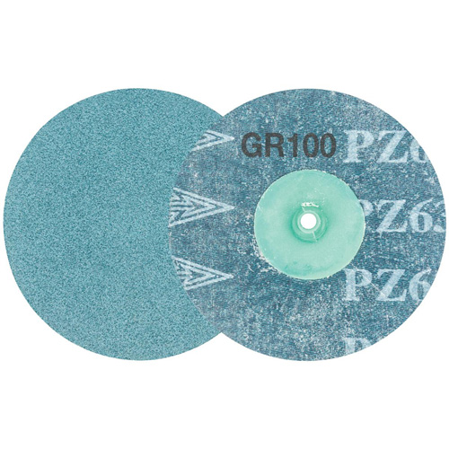 TWIST TOPCUT Sanding Disc, 3" Dia., 100 Grit, Zirconium OSI Industrial Sales