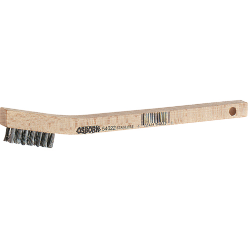 Petites brosses de nettoyage, Acier inoxydable, 3 x 7 rangs de fils, Longueur 7-3/4" OSI Industrial Sales