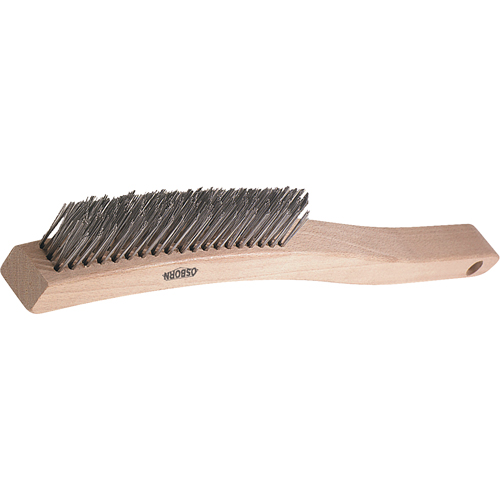 Brosses de grattage &agrave; manche long, garnissage en V, Acier inoxydable, 3 x 19 rangs de fils, Longueur 13-3/4" OSI Industrial Sales