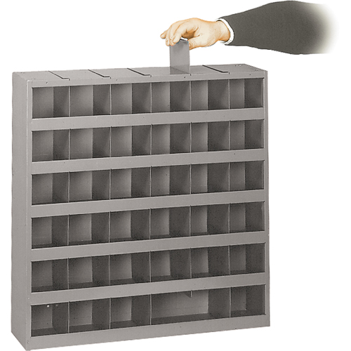 Armoires pour bacs de rangement ajustables, Acier, 36 tiroirs, 23-3/4" x 4-3/4" x 23-3/4", Gris OSI Industrial Sales
