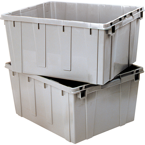 Nesting Container, 21.1" W x 17.7" D x 12" H, Grey OSI Industrial Sales