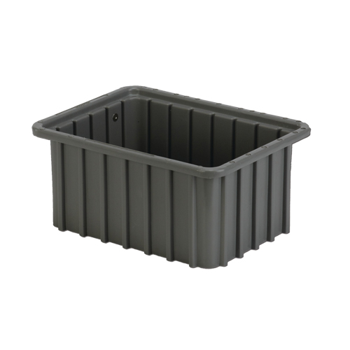 Contenant Divider Box, Poly&eacute;thyl&egrave;ne, 9,8" la x 7,3" p x 5" h, Gris OSI Industrial Sales