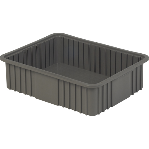 Divider Box, Polyethylene, 20.9" W x 15.9" D x 6" H, Grey OSI Industrial Sales