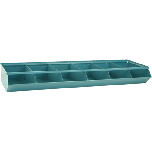 Sectional Bin Units, 100 lbs. Cap., 37" W x 12" D x 4-1/2" H, Blue OSI Industrial Sales