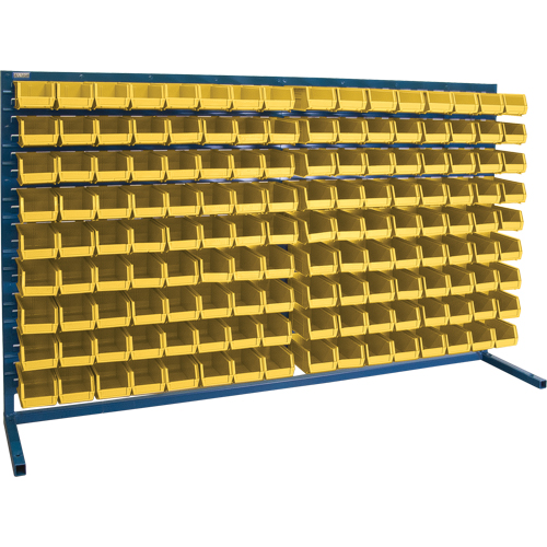 Rayonnage &agrave; persienne avec bacs, 144 bacs, 72" la x 15" p x 40" h OSI Industrial Sales
