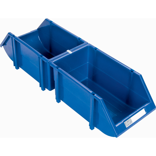 Bac empilable & &agrave; suspendre, 4-13/16" la, 3-3/16" h x 7-1/8" p, Bleu OSI Industrial Sales