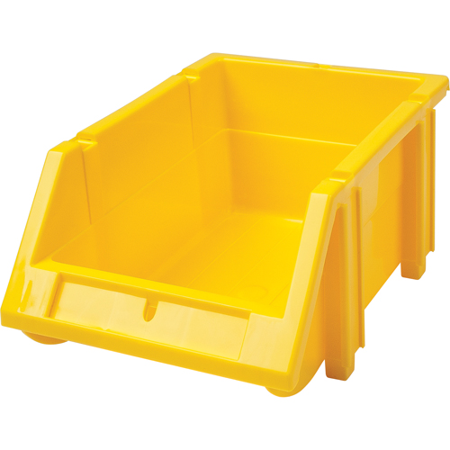 Stack & Hang Bin, 4-13/16" W x 3-3/16" H x 7-1/8" D, Yellow OSI Industrial Sales
