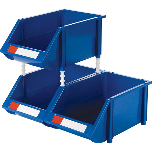 Bac empilable & &agrave; suspendre, 8-3/16" la, 6-3/16" h x 14" p, Bleu OSI Industrial Sales