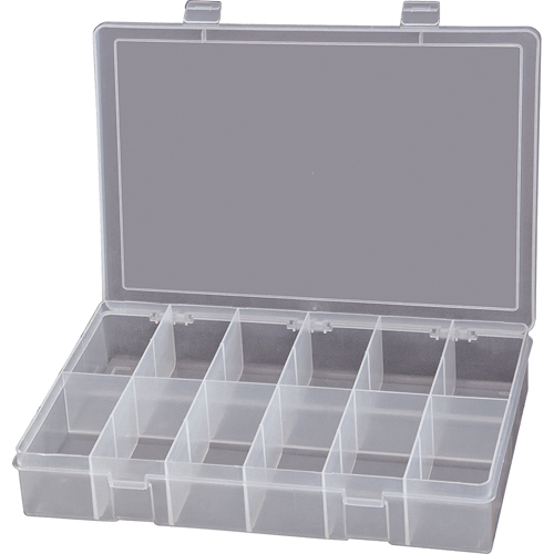 Boîtes &agrave; compartiments compactes en polypropyl&egrave;ne, 13-1/8" la x 9" p x 2-5/16" h, 12 compartiments OSI Industrial Sales