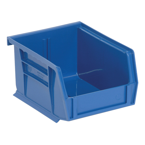 Ultra Stack & Hang Bin, 4-1/8" W x 3" H x 5-3/8" D, Blue OSI Industrial Sales