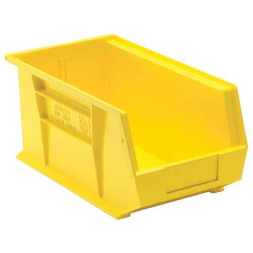 Bacs ultra empilable & suspendable, 8-1/4" la, 7" h x 14-3/4" p, Jaune OSI Industrial Sales