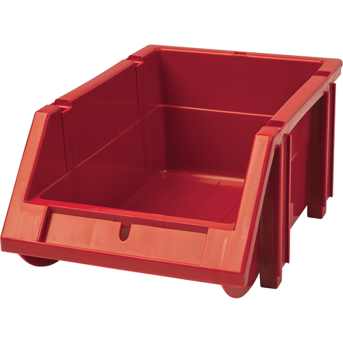 Bac empilable & &agrave; suspendre, 4-13/16" la, 3-3/16" h x 7-1/8" p, Rouge OSI Industrial Sales