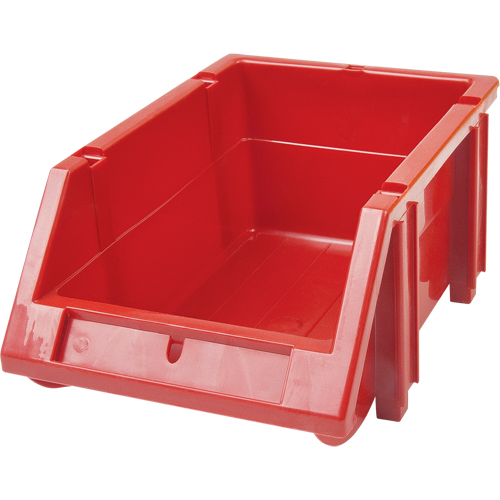 Bac empilable & &agrave; suspendre, 5-7/8" la, 4-11/16" h x 9-13/16" p, Rouge OSI Industrial Sales