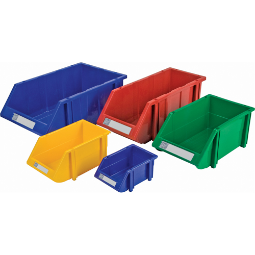 Bac empilable & &agrave; suspendre, 7-7/8" la, 7" h x 17-11/16" p, Rouge OSI Industrial Sales