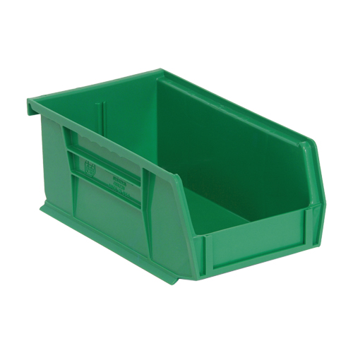 Bacs ultra empilable & suspendable, 4-1/8" la, 3" h x 7-3/8" p, Vert OSI Industrial Sales