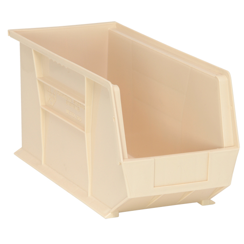 Ultra Stack & Hang Bin, 8-1/4" W x 9" H x 18" D, Ivory OSI Industrial Sales