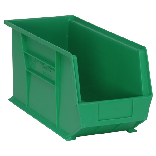 Ultra Stack & Hang Bin, 8-1/4" W x 9" H x 18" D, Green OSI Industrial Sales