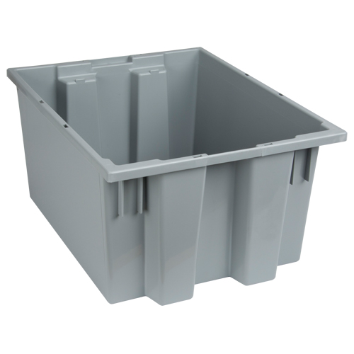 Contenants Stack & Nest, 10" x 19,5" x 15,5", Gris OSI Industrial Sales