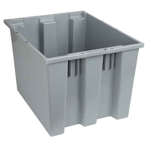 Contenants Stack & Nest, 13" x 19,5" x 15,5", Gris OSI Industrial Sales