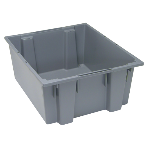 Contenants Stack & Nest, 10" x 23,5" x 19,5", Gris OSI Industrial Sales